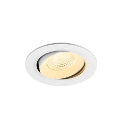 ceiling recessed luminaire NUMINOS® MOVE L round, suitable for VDU workstation IP20, white, lacquered dimmable