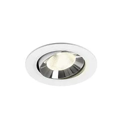 LED Deckeneinbauleuchte NUMINOS® MOVE L, 17W, IP20, schwenkbar, 20°, 4000K, 2700lm, weiß/chrom