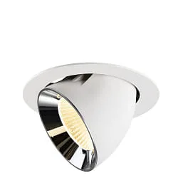 LED Deckeneinbaustrahler NUMINOS® GIMBLE XL, 24W, IP20, schwenkbar, 40°, 3000K, 3600lm, weiß/chrom