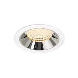 ceiling recessed luminaire NUMINOS® XL suitable for VDU workstation IP20, chrome, white dimmable