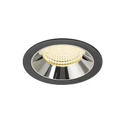 LED Deckeneinbauleuchte NUMINOS® XL, 24W, IP20, 55°, 3000K, 3600lm, schwarz/chrom