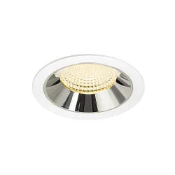 LED Deckeneinbauleuchte NUMINOS® XL, 24W, IP20, 55°, 3000K, 3600lm, weiß/chrom