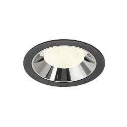 LED Deckeneinbauleuchte NUMINOS® XL, 24W, IP20, 20°, 4000K, 3800lm, schwarz/chrom