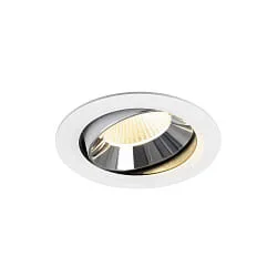 LED Deckeneinbauleuchte NUMINOS® MOVE XL, 24W, IP20, schwenkbar, 40°, 3000K, 3600lm, weiß/chrom