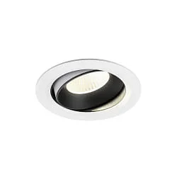 LED Deckeneinbauleuchte NUMINOS® MOVE XL, 24W, IP20, schwenkbar, 40°, 4000K, 3800lm, weiß/schwarz