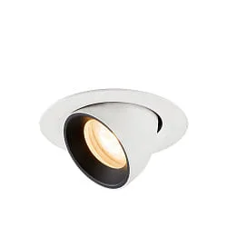 LED Deckeneinbaustrahler NUMINOS® GIMBLE XS, 6,9W, IP20, schwenkbar, 55°, 2700K, 900lm, weiß/schwarz