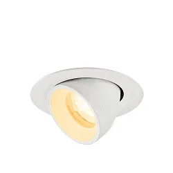 LED Deckeneinbaustrahler NUMINOS® GIMBLE XS, rund, 6,9W, IP20, dimmbar, 40°, 3000K, 950lm, weiß