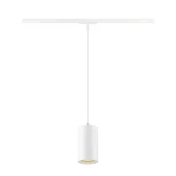 LED 1-Phasen Pendelleuchte ASTO TUBE, IP20, GU10 max. 10W (exkl.), Pendel 250cm, weiß