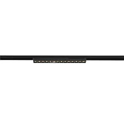 LED 3-Phasen Raster-Strahler SIGHT EVO SINGLE ON-OFF, 57.4cm, CRi>90, UGR<19, schaltbar, 18W 3000K 2250lm 60°, schwarz