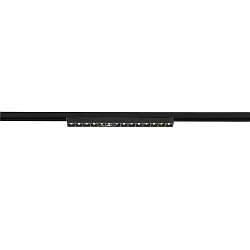 LED 3-Phasen Raster-Strahler SIGHT EVO SINGLE ON-OFF, 57.4cm, CRi>90, UGR<19, schaltbar, 18W 4000K 2250lm 60°, schwarz