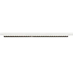 LED 3-Phasen Raster-Strahler SIGHT EVO SINGLE ON-OFF, 117.5cm, CRi>90, UGR<16, schaltbar, 25W 3000K 3200lm 60°, weiß / schwarz