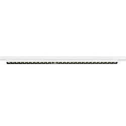 LED 3-Phasen Raster-Strahler SIGHT EVO SINGLE ON-OFF, 117.5cm, CRi>90, UGR<16, schaltbar, 25W 4000K 3200lm 60°, weiß / schwarz