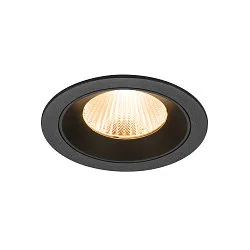 LED Deckeneinbauleuchte NUMINOS® L, rund, 17W, IP20, dimmbar, 40°, 2700K, 2400lm, schwarz