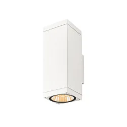 Outdoor LED-Wandleuchte THEO PRO L SINGLE DALI 2, IP65 IK08, Höhe 30.5cm, DALI 2 dimmbar, 10W 2700K 1200lm 24°, weiß
