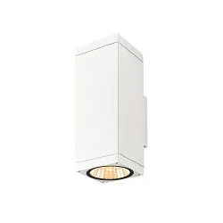 Outdoor LED-Wandleuchte THEO PRO L SINGLE DALI 2, IP65 IK08, Höhe 30.5cm, DALI 2 dimmbar, 15W 2700K 1800lm 24°, weiß