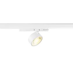 LED 3-Phasen Strahler KALU 2.0 PHASE, IP20, zylindrisch, CRi>90, UGR<19, dimmbar, kardanisch, 10W 4000K 1500lm 36°, weiß
