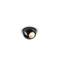 ceiling recessed luminaire DYSKO round IP20, black, white dimmable