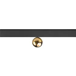 track spot DYSKO IP20, gold, black dimmable