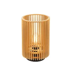 Tischleuchte WUD TL, zylindrisch, E27, 1x max. 40W, IP20, dimmbar, natur