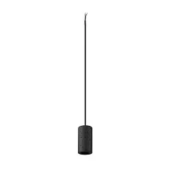 Pendelleuchte FITU PD STONE, E27, 1x max. 15W, IP20, offenes Kabelende, dimmbar, schwarz