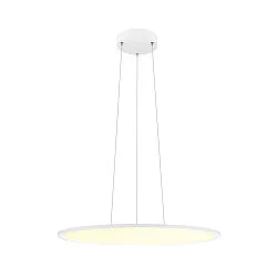 pendant luminaire PANEL 60 round, suitable for VDU workstation IP20, white dimmable