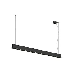 LED Pendelleuchte GLENOS® PRO, 120cm, 75°, 60W, UGR16, IP20, dimmbar, 4000K, 7400lm, schwarz
