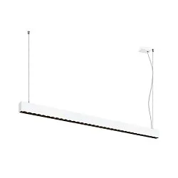 LED Pendelleuchte GLENOS® PRO, 150cm, 75°, 70W, UGR16, IP20, dimmbar, 3000K, 8500lm, weiß / schwarz