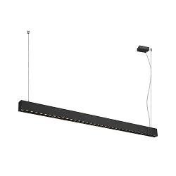 LED Pendelleuchte GLENOS® PRO, 150cm, 75°, 70W, UGR16, IP20, dimmbar, 3000K, 7950lm, schwarz