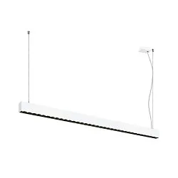 LED Pendelleuchte GLENOS® PRO, 150cm, 75°, 70W, UGR16, IP20, dimmbar, 4000K, 3850lm, weiß / schwarz