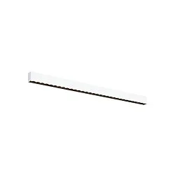 LED Deckenleuchte GLENOS® PRO, 120cm, 75°, 30W, UGR19, IP20, dimmbar, 3000K, 3650lm, weiß / schwarz