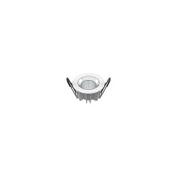 LED Deckeneinbauleuchte DOWNLIGHT P 84 12 HG ML ON-OFF, IP54 IK08, Ø 8.4cm / DA 6.8cm, schaltbar, 6/8W 4000K 60°, weiß/silber