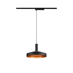 LED 1-Phasen Pendelleuchte LALU® SET TETRA 24, IP20, 10W 2700/3000K (CCT Switch) 40°, CRi>90, dimmbar, schwarz / Bronze