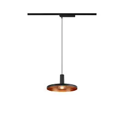 LED 1-Phasen Pendelleuchte LALU® SET PLATE 22, IP20, 10W 2700/3000K (CCT Switch) 40°, CRi>90, dimmbar, schwarz / Bronze