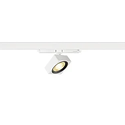 LED 3-Phasen Strahler EURO CUBE 2 M DALI, CRi>90, UGR<22, kardanisch, DALI dimmbar, 14W 3000K 1650lm 40°, weiß / schwarz