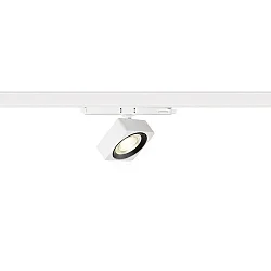 LED 3-Phasen Strahler EURO CUBE 2 M DALI, CRi>90, UGR<22, kardanisch, DALI dimmbar, 14W 4000K 1700lm 40°, weiß / schwarz