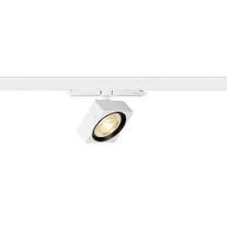 LED 3-Phasen Strahler EURO CUBE 2 L DALI, CRi>90, UGR<19, kardanisch, DALI dimmbar, 21W 3000K 2750lm 40°, weiß / schwarz