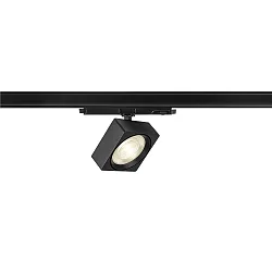 LED 3-Phasen Strahler EURO CUBE 2 L DALI, CRi>90, UGR<19, kardanisch, DALI dimmbar, 21W 4000K 2800lm 40°, schwarz