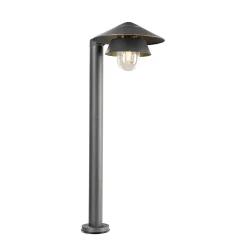 bollard light SEJERO 90 POLE with shade, with lamp socket E27 IP65, beige