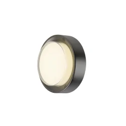 Outdoor LED Wandleuchte AINOS SLIDE WL PHASE CCT rund, schwarz