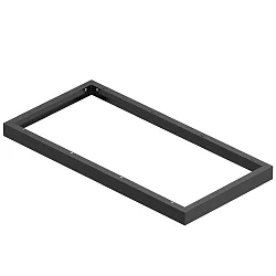 Aufbaurahmen für LED PANEL P und PAVANNO, 120/60cm, schwarz
