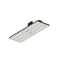 3-phase luminaire TRACK PANEL IP20, black dimmable