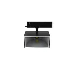 3-phase spot TRACKSPOT P swivelling IP20, black dimmable