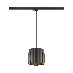 3-phase pendant luminaire HAVEN 25 with lamp socket E27 IP20, gold