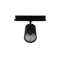 LED 3-Phasen Strahler TRACKSPOT P, 47°, 23,8cm, 12W, IP20, DALI dimmbar, 4000K, 1856/6125lm, schwarz