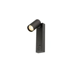 Wandleuchte ENOLA 2.0 S WL SINGLE PAR11 BEDSIDE, mit Schalter + USB-C Ladeport, exkl. Leuchtmittel, schwarz