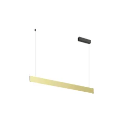 pendant luminaire LINIUS 120 PD PHASE ROSETTE with canopy IP20, brass dimmable