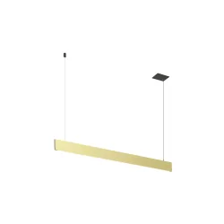 pendant luminaire LINIUS 120 PD PHASE RECESSED built-in version IP20, brass dimmable