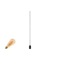 3-Phasen Pendelleuchte FITU PD 3PH SET E27 ST64, Set inkl. Leuchtmittel, 7.5W 2500K, CRi>90, dimmbar, Goldglas, 500cm Pendel
