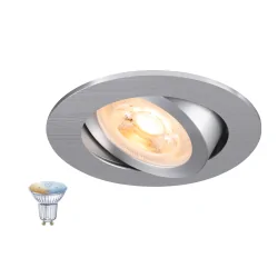 Einbaustrahler NEW TRIA® 68 SMART SET rund GU10 TW, Set inkl. Leuchtmittel, Aluminium