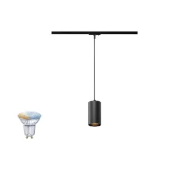 1-Phasen Pendelleuchte ASTO TUBE SMART SET 1PH PD GU10 TW, Set inkl. Zigbee Leuchtmittel (2x 4.7W TunableWhite 350lm 45°)